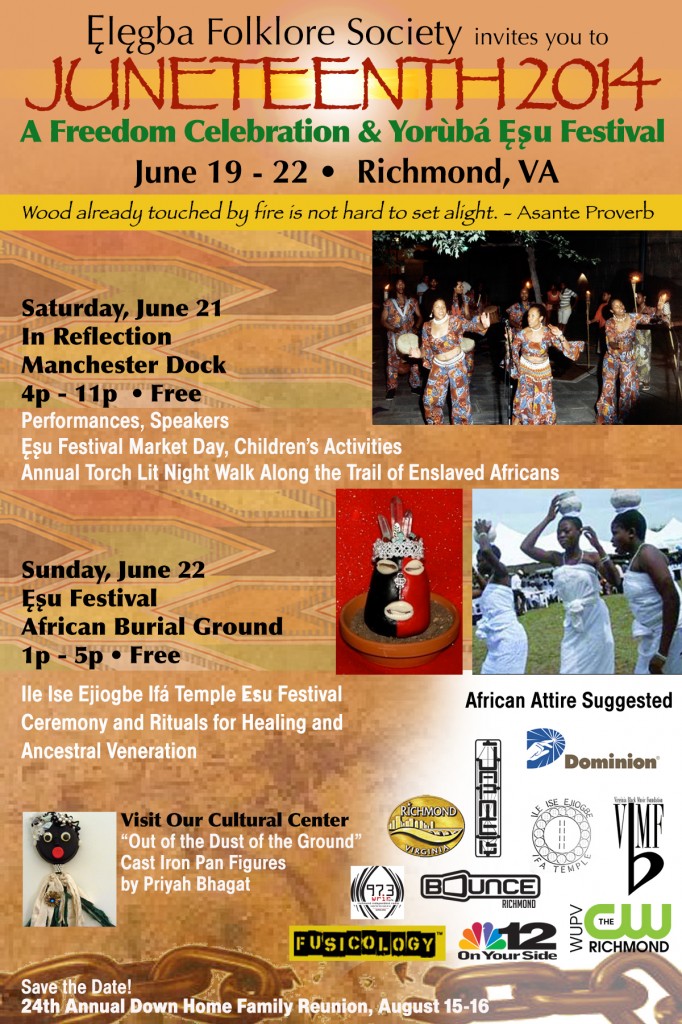 Juneteenth, A Freedom Celebration - JUNE 19 - 20, 2015 | Elegba ...